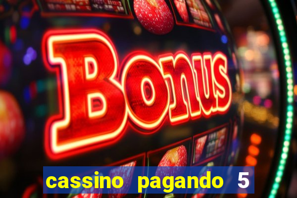 cassino pagando 5 reais no cadastro